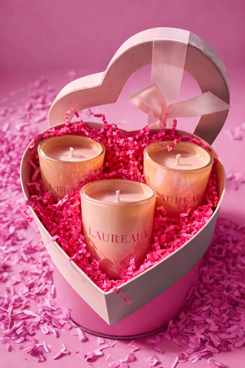 Limited Edition Valentine's Day Shimmer Candle Gift Set - Signature Fragrance Collection